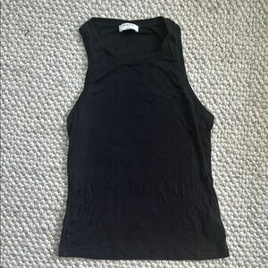 Aritzia Fitted Black Sleeveless Tank Top